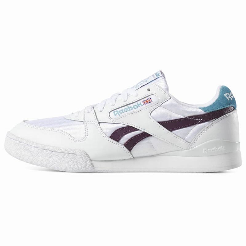 Tenisi Reebok Phase 1 Pro Barbati Albi/Verde Menta/Violet Romania HN6814ZA